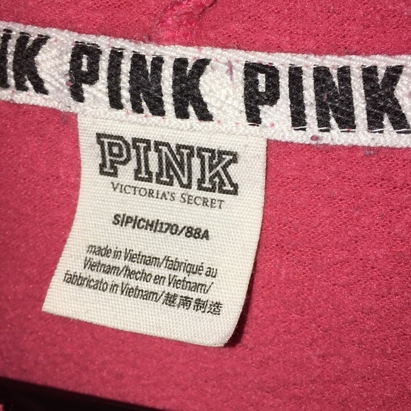 PINK Victoria’s Secret hoodie size small pink vs sweatshirt pink vs top​​​ - Picture 6 of 7